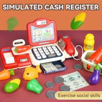 Childrens simulation supermarket cash register set toy puzzle multi-function cash register