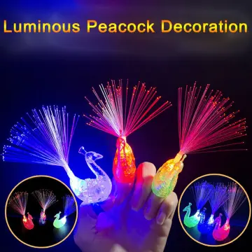 1pcs Luminous Peacock Decoration Open Light Toys Flash Led Lights Stars  Shine In The Dark Kids Toys Glow In The Dark Kids Toy