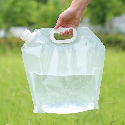 ；。‘【； 3/5L Water Bag Folding Portable Sports Storage Container Jug Bottle For Outdoor Travel Camping With Handle Folding Water Bag