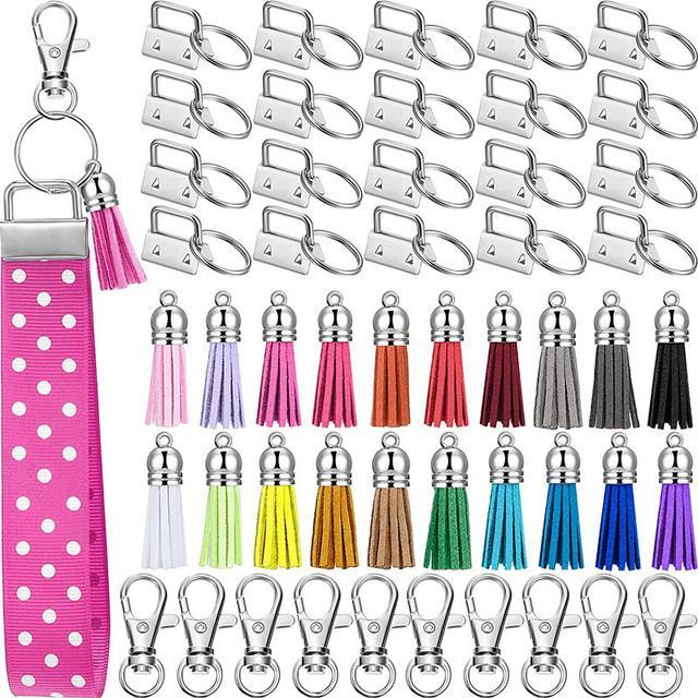 1set-60pcs-keychain-lobster-buckle-25mm-key-fob-hardware-wristband-tassel-pet-collar-hook-diy-strap-tailclip-accessories