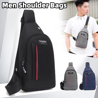 Crossbody Sport Chest Daily Picnic Waist Outdoor Canvas Bag Headphone Nylon Shoulder Men