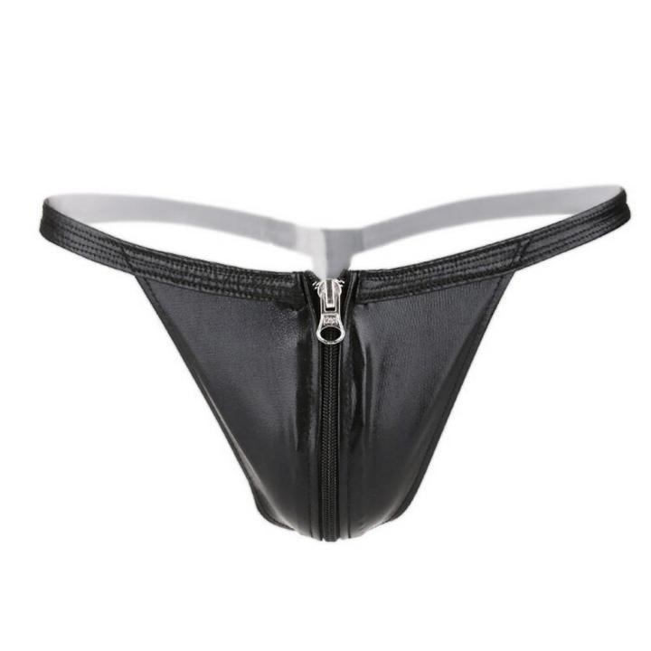 docesty-กางเกงในชุดชั้นในเซ็กซี่สำหรับผู้หญิงกางเกงในกางเกงในผ้าเตี่ยวแบบมีซิปด้านหลังทำจากหนัง2019