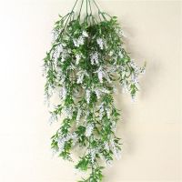 hot【cw】 Bouquet Artificial Silk Flowers Plastic Fake Wedding Decoration Wall Hanging Rattan CenterpiecesTH