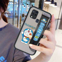 UCUC เคสโทรศัพท์เคสสำหรับ Infinix Hot 10S การ์ตูนกรณีฝาครอบ Doraemon (สายรัดข้อมือ) กันกระแทก Frosted ฝาหลังเลนส์โทรศัพท์กรณี Infinix Hot10S