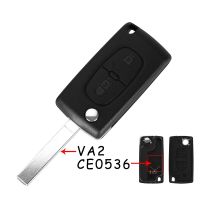 【NEW】 islwpi KEYYOU ปุ่ม Flip Folding Remote Key Case สำหรับ Citroen C2 C3 C4 C5 C6 C8พร้อม VA2/HCA CE0523/CE0536