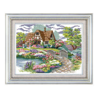 Joy Sunday Cross Stitch การออกแบบลวดลาย,DIY 14CT 11CT ภาพเขียนทัศนียภาพผ้าขาวรูปแบบข้ามเย็บปักถักร้อยเย็บปักถักร้อยชุดโรงงานโดยตรง Cross Stitch ชุด Cross Stitch หัตถกรรมผนังตกแต่ง