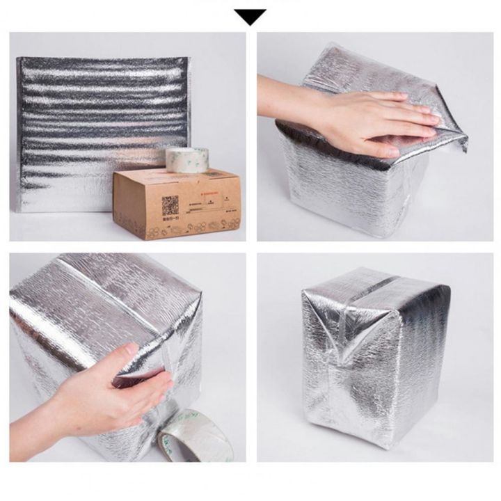 cw-๑-10pcs-cooler-insulated-convenient-aluminum-foil-for-storage-and-organization