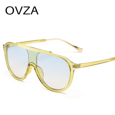OVZA แว่นกันแดดแฟชั่นนักบินผู้ชาย2022ใหม่ UV400เลนส์ไล่โทนสีแว่นกันแดดผู้หญิงกรอบใหญ่ S6086