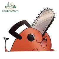 【HOT JJSGWIXLOOWEHG 541】EARLFAMILY 13Cm X 11.1Cm,สำหรับ Pochita Chainsaw สติกเกอร์รถกันแดดรูปลอกการ์ตูนสติกเกอร์ท้ายรถแล็ปท็อปป้องกันรอยขีดข่วน