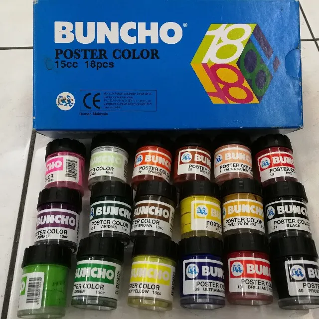 Buncho Poster Color 15cc 1218 Colours Lazada 2403