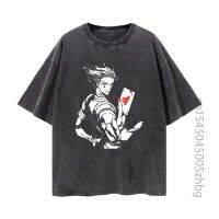 Hisoka เสื้อยืดแนวสตรีทเสื้อเชิ้ตสตรีลายการ์ตูนนักล่า X ฮันเตอร์บัตรโจ๊กเกอร์เสื้อยืดมังงะกราฟิกวินเทจเสื้อยืดผู้ชาย