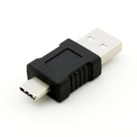 【】 Invitar Solution 1ชิ้น USB 2.0อะแดปเตอร์แปลงค่าธรรมเนียมการซิงค์ข้อมูลแบบ USB ชนิด C-ปลั๊กตัวผู้ USB ตัวผู้