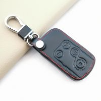 ▨❣☒ For Honda Spada StepWgn RG1 Freed Spike Ge6 Fit Jazz Shuttle GP2 New Leather Car Remote Case Key Cover 4 Buttons Keyless Shell