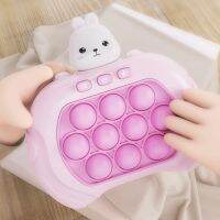 Morris8 Cute Rabbit Style Adult Children Handheld Game Console Stress Relief Fidgets Toy Joyful Flashing Dimple-Bubble Press Puzzle