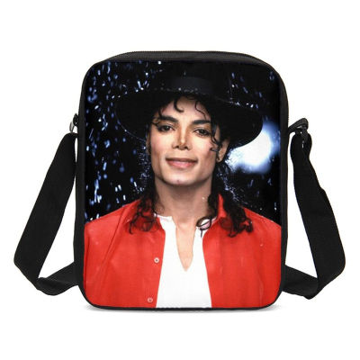 Michael Jackson Crossbody Bags 3D Printing Sling Bags Small Shoulder Bag For Kids and Boy Small Meseenger Bag Back to School
