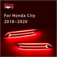 BuyV ไฟท้าย LED,กันชนหลังไฟเบรคสำหรับ Honda City 2018/2019/2020