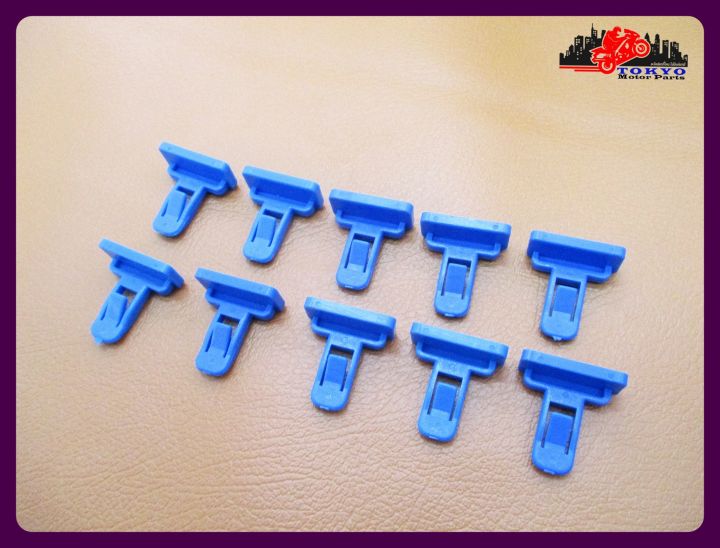 toyota-hilux-vigo-wheel-locking-clip-for-rear-bumper-set-10-pcs-blue-กิ๊บล๊อคล้อ-ตัวเหลี่ยม-กาบกันชนหลัง-สีน้ำเงิน-10-ตัว-สินค้าคุณภาพดี