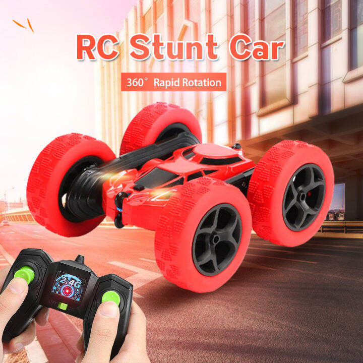 Stunt Car Rc Rechargeable 4WD 2.4Ghz Double Side Drift Remote Control