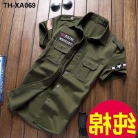 leisure denim male han edition cultivate ones morality short sleeve pure big yards thin uniform wet