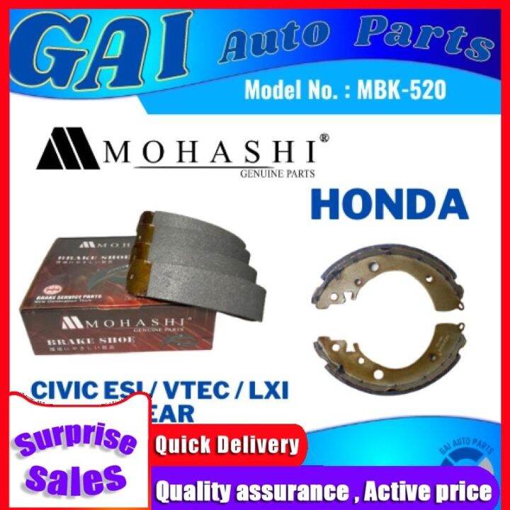 Brake Shoe for HONDA CIVIC ESI/VTEC/LXI REAR (MBK520) Mohashi Genuine