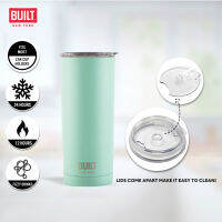 Built NY Stainless Steel Insulated Double Layered Thermal Travel Tumbler / Mug with Lid (590ml/20Oz) แก้วมัคสเเตนเลสฉนวนผนัง2ชั้นพร้อมฝาปิด เก็บอุณหภูมิสำหรับพกพา