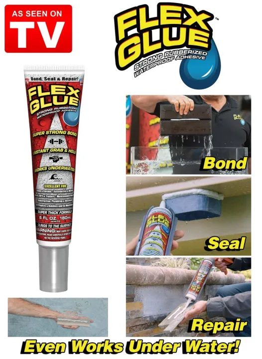 กาวอเนกประสงค์ FLEX GLUE ชนิดเหนียวพิเศษ กันน้ำ ยืดหยุ่นสุง แห้งไว