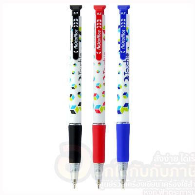 ปากกา Flexoffice ปากกาลูกลื่น ปากกาเจล ปากกากด ขนาด 0.7mm รุ่น Touchie FO-GELB022 จำนวน 1แท่ง พร้อมส่ง