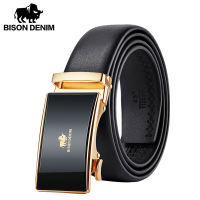 BISONDENIM New Male Automatic Buckle Belts For Men Authentic Girdle Trend Mens Belts Ceinture Fashion Designer Women Jean Belt