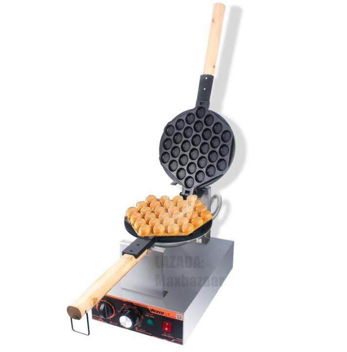 Puffle Bubble QQ Egg Waffle Maker Machine Rotated Nonstick Temperature