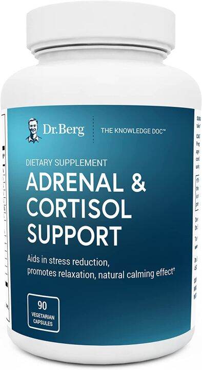 Pre Order Dr Bergs Adrenal And Cortisol Support Supplement Natural Stress And Anxiety Relief 6699