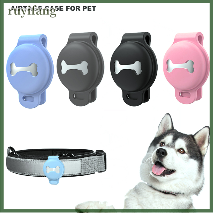 ruyifang-ปลอกคอสัตว์เลี้ยงสำหรับ-apple-airtag-dog-cat-strap-แขนปรับแขนเหมาะกับ-air-tags-ป้องกันรอยขีดข่วนสำหรับ-airtags-case