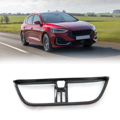Car Carbon Fiber Interior Dashboard Center Console A/C Outlet Frame Cover Trim for Focus 2022 2023