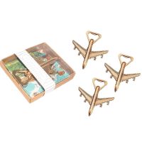 ✼ Pack of 12 Airplane Bottle Opener Gift Box Air Plane Travel Beer Bottle Opener Party Favor Wedding Birthday Decorations