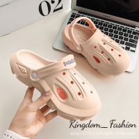 Kingdom_Fashion ้องเท้าผูหญิง รองเท้าแตะลิ่ม รองเท้าแตะเสริมส้นผู้หญิง ทันสมัย วิจิตร ยืดหยุ่น หลายสี FDL239161P 38Z230920