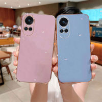 อ่อนเคส OPPO Reno10 Pro+ 5G Reno10 Pro 5G ล่าสุด 2023 หรูหราชุบขอบตรงหัตถกรรมยางปลอก TPU แบบนิ่มเคสโทรศัพท์ OPPO Reno10pro 5G Reno10pro+ 5G เคสคลุมทั้งหมดป้องกันกล้องฝาครอบโทรศัพท์