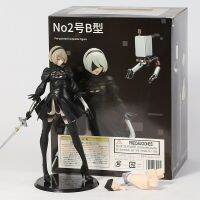 YoRHa ของเล่นสำหรับเด็ก27Cm NieR Automata 2B ฟิกเกอร์สะสม No.2ประเภท B หุ่นตุ๊กตาของเล่นกับกล่องของเล่นสำหรับของตกแต่งบ้านเด็กผู้ชาย