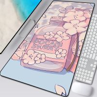 Large Anime Pink Mousepad Gamer Cute Kawaii XXL Gaming Mouse Pad Rubber Otaku Locking Edge Big Fashion Laptop Notebook Desk Mat