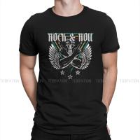 Guitar Wings Tshirt For Male Rock N Roll Camisetas Novelty T Shirt 100% Cotton Homme Print Loose