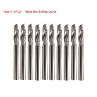 10PCS 3.175x17 / 22 4x17/22 ขลุ่ยเดี่ยวขึ้นเครื่องตัดเกลียว CNC End Mill คาร์ไบด์เราเตอร์บิตสําหรับเครื่องตัดกัด PVC MDF อะคริลิค