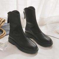 Bluescola Martin Boots สำหรับผู้หญิงรองเท้าส้นสูงรองเท้าสั้นเชลซีรองเท้าคาวบอยตะวันตกรองเท้าสไตล์ใหม่ฤดูใบไม้ร่วงและฤดูใบไม้ผลิ