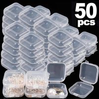 【YF】■﹍  50/1Pcs Storage Transparent Plastic for Earring Jewelry Groceries Organizer