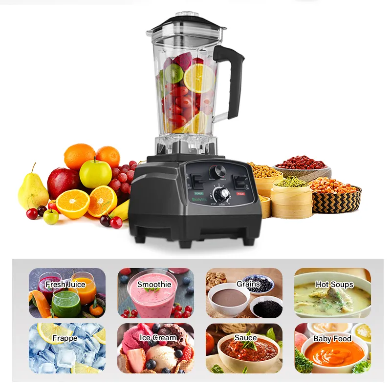 2L 2200W Heavy Duty Commercial Grade Blender Mixer Juicer Fruit