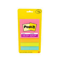 Post-it ซูเปอร์สติกกี้โน้ตมีเส้น รุ่น 4421-4SSMIA คละสี 4x4 นิ้ว แพ็ค4เล่ม