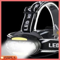 FZIPUA กิจกรรมกลางแจ้งกลางแจ้ง ที่ชาร์จ USB ไฟฉายสวมหัว ไฟหน้า8LED ไฟ6ดวงแบบเหนี่ยวนำ โคมไฟหัวทำงาน ไฟหน้าแสงจ้า T6