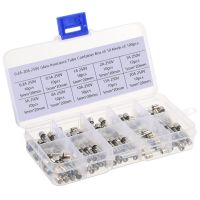 100Pcs Set 5x20mm Quick Blow Car Glass Tube Fuse Assorted Kits Fast-blow Glass Fuses 0.2A 0.5A 1A 2A 3A 5A 8A 10A 15A 20A Fuses Accessories