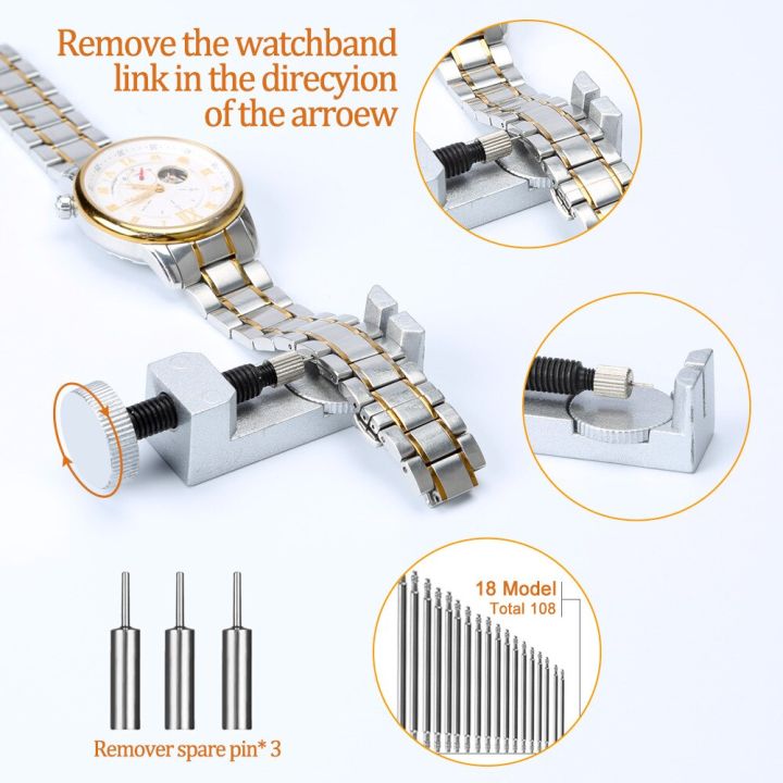 ชุดเครื่องมือมือซ่อมนาฬิกาแบบถอดได้แบตเตอรี่ได้149อิน1เครื่องมือซ่อมแซมนาฬิกามืออาชีพใหม่