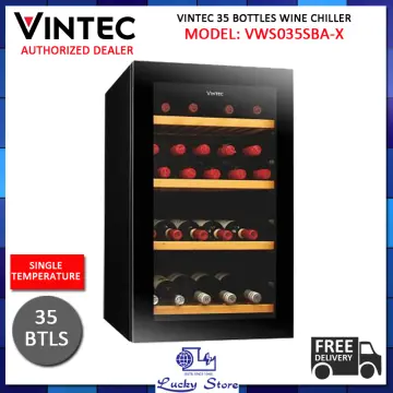 Vintec 35 bottle single zone wine cabinet vws035sba hot sale