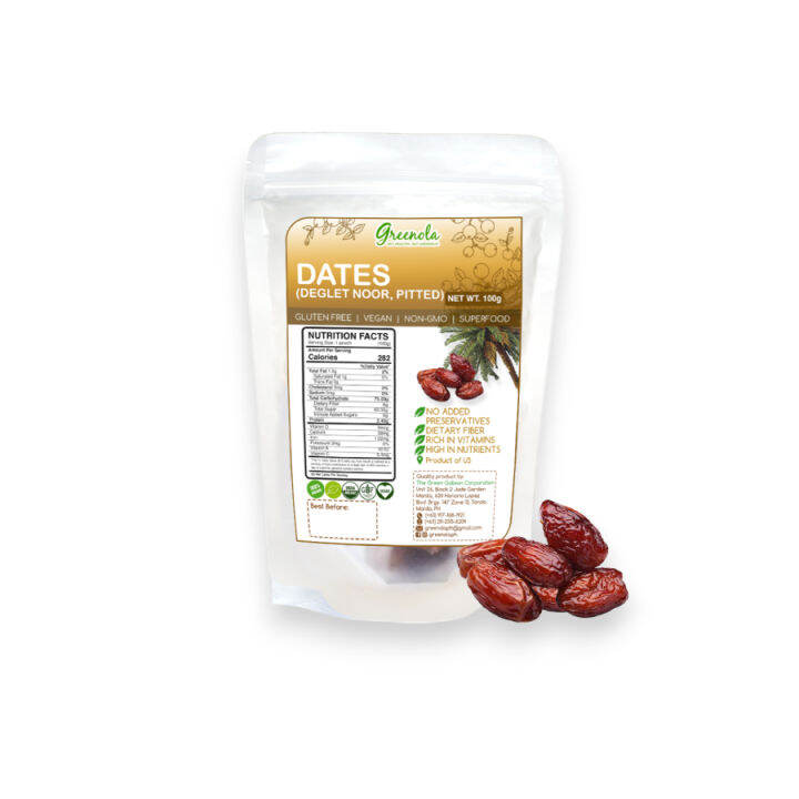 Greenola US Pitted Dates (100g) Lazada PH