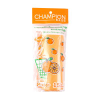 CHAMPION ถุงขยะกลิ่นส้มขนาด24x28นิ้ว ส้ม