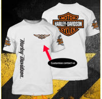 Personalized harley full printing tshirtsize xs-5xl S-5XL